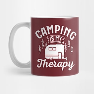 Camping is My Therapy Mug